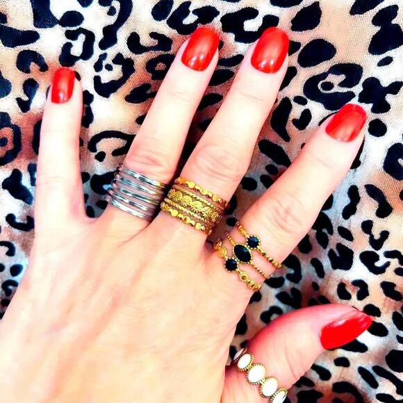 New Plunder "Hailey" Silver Multilayer Ring - Picture 3 of 8